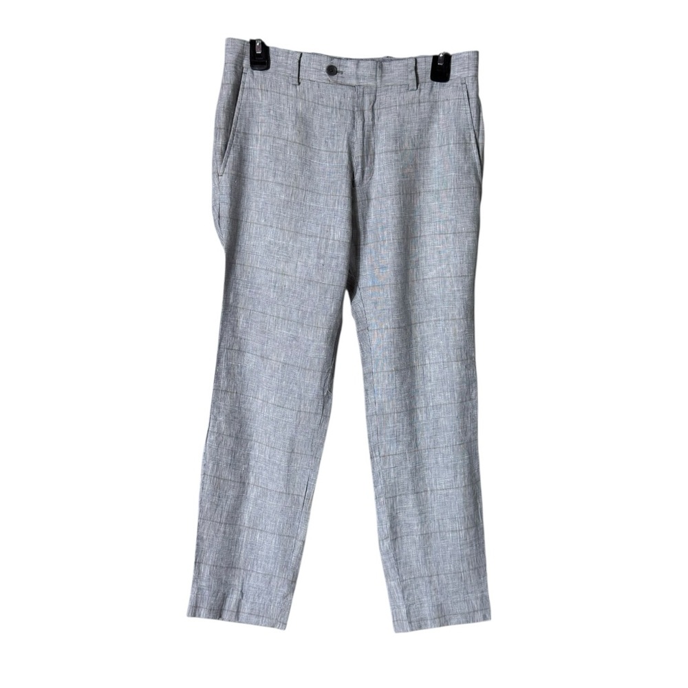 Bar III Mens Linen Slim Fit Pants Size 29 Preppy Grey‎ Beachy Wedding Coastal